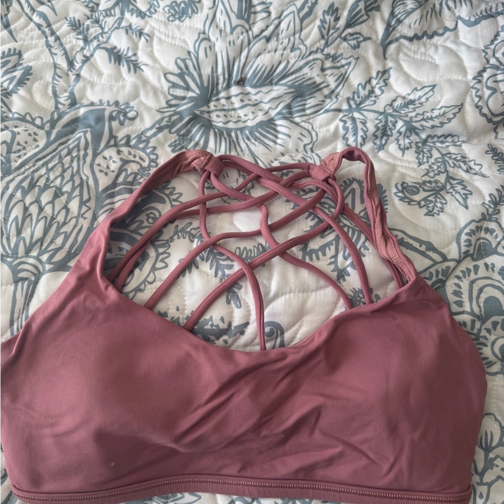 lululemon athletica Mauve Strappy Sports Bra